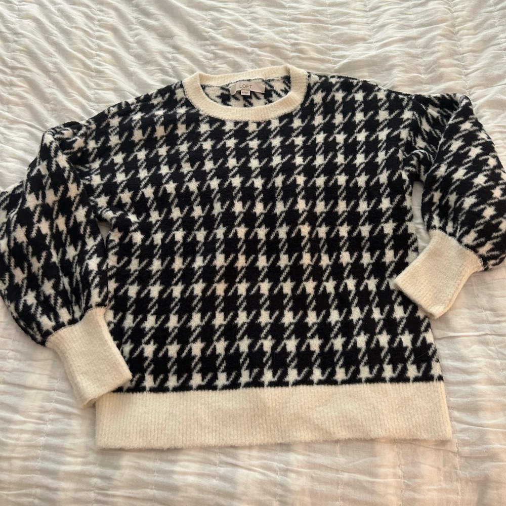 Loft checkered sweater